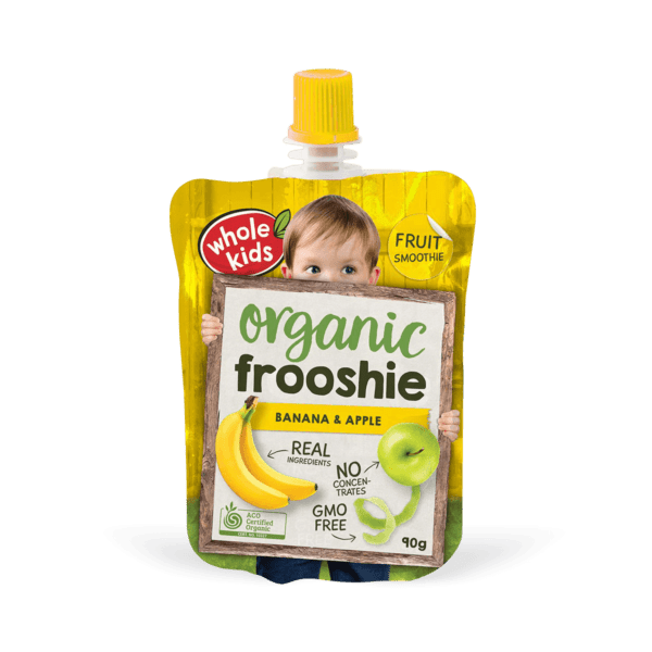 Wk Frooshie Banana Apple Pouch White